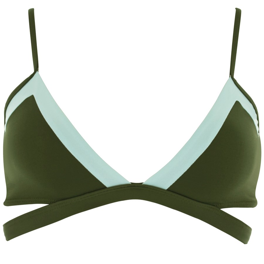 L*Space Color Block Platinum Bikini Top - Women's | evo outlet