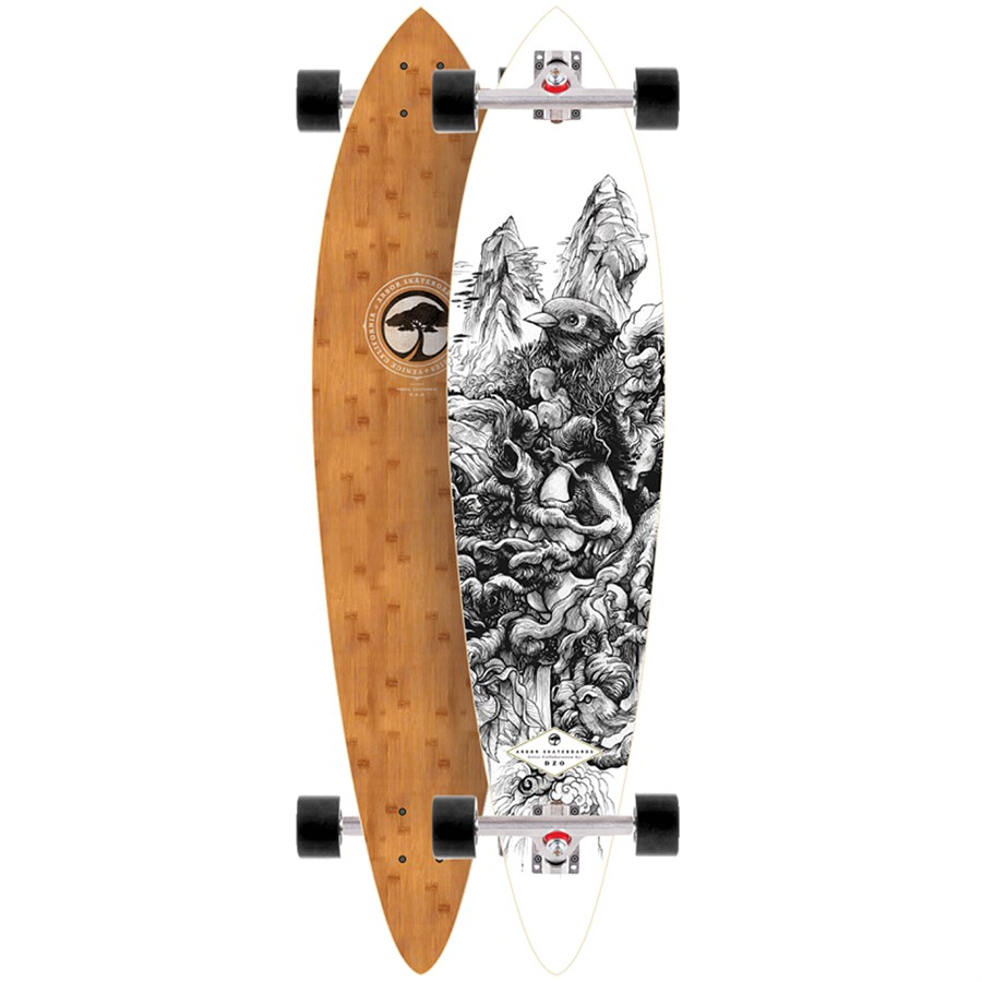 Arbor Fish Bamboo Longboard Complete evo