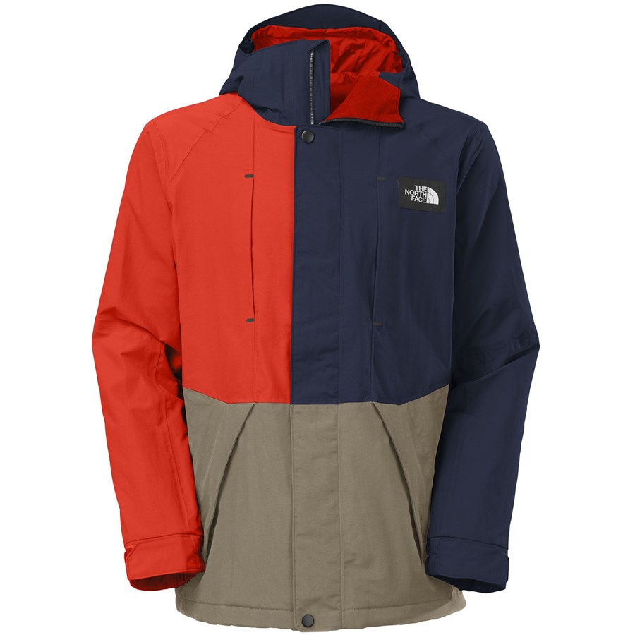 north face tri color jacket