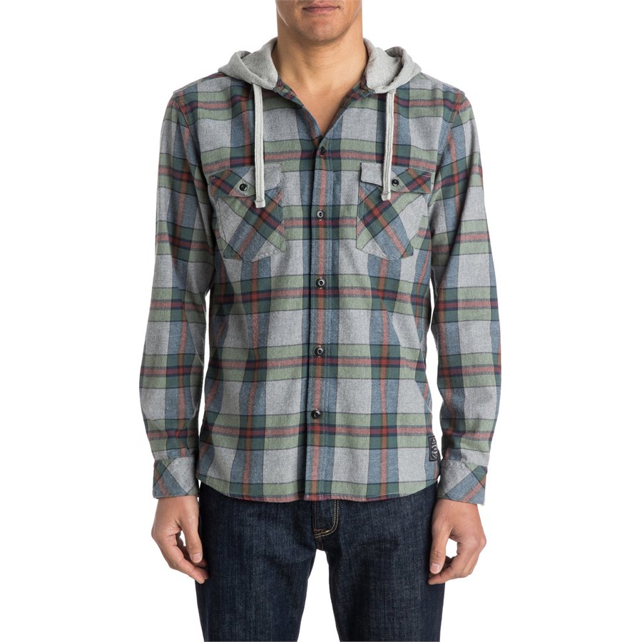 Quiksilver hooded hot sale flannel