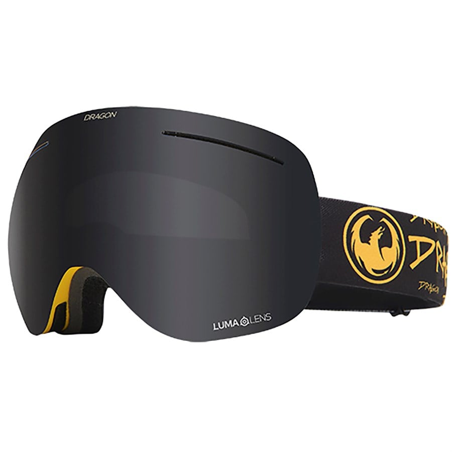 X1s　Lens　並行輸入品-　Ski　Amber　Goggles，　Medium，　Black，　Echo/Transitions　Dragon　Alliance