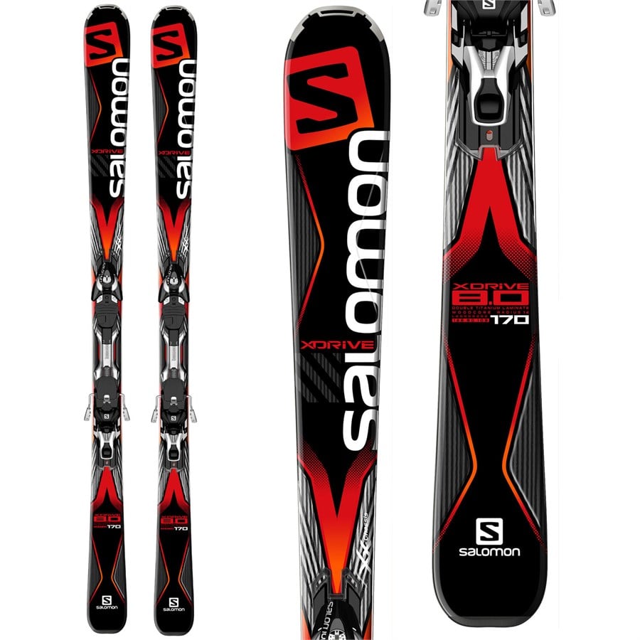 Salomon XDrive 8.0 Skis + MXT10 Bindings 2016 evo