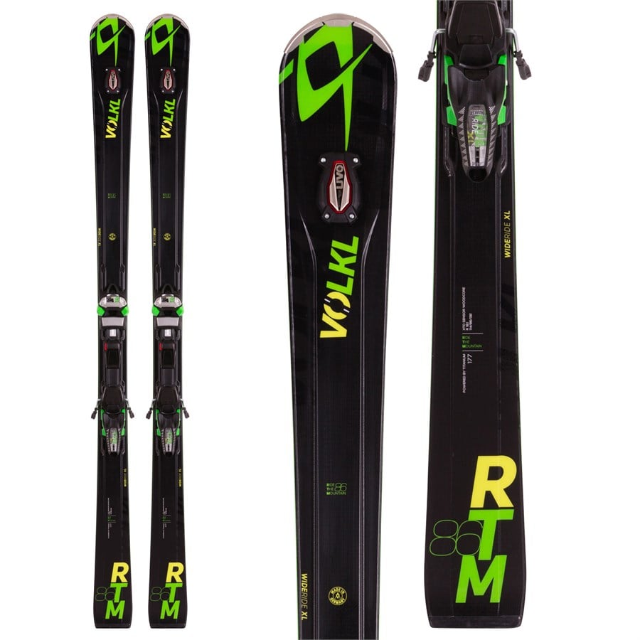 Volkl RTM 86 UVO Skis + iPT Wide Ride 12.0 Bindings 2016 | evo