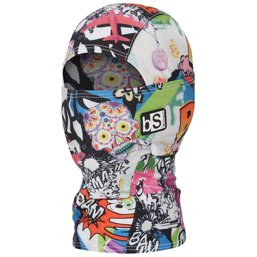 Winter Hoodie With Face Mask BlackStrap Kids Hood Balaclava