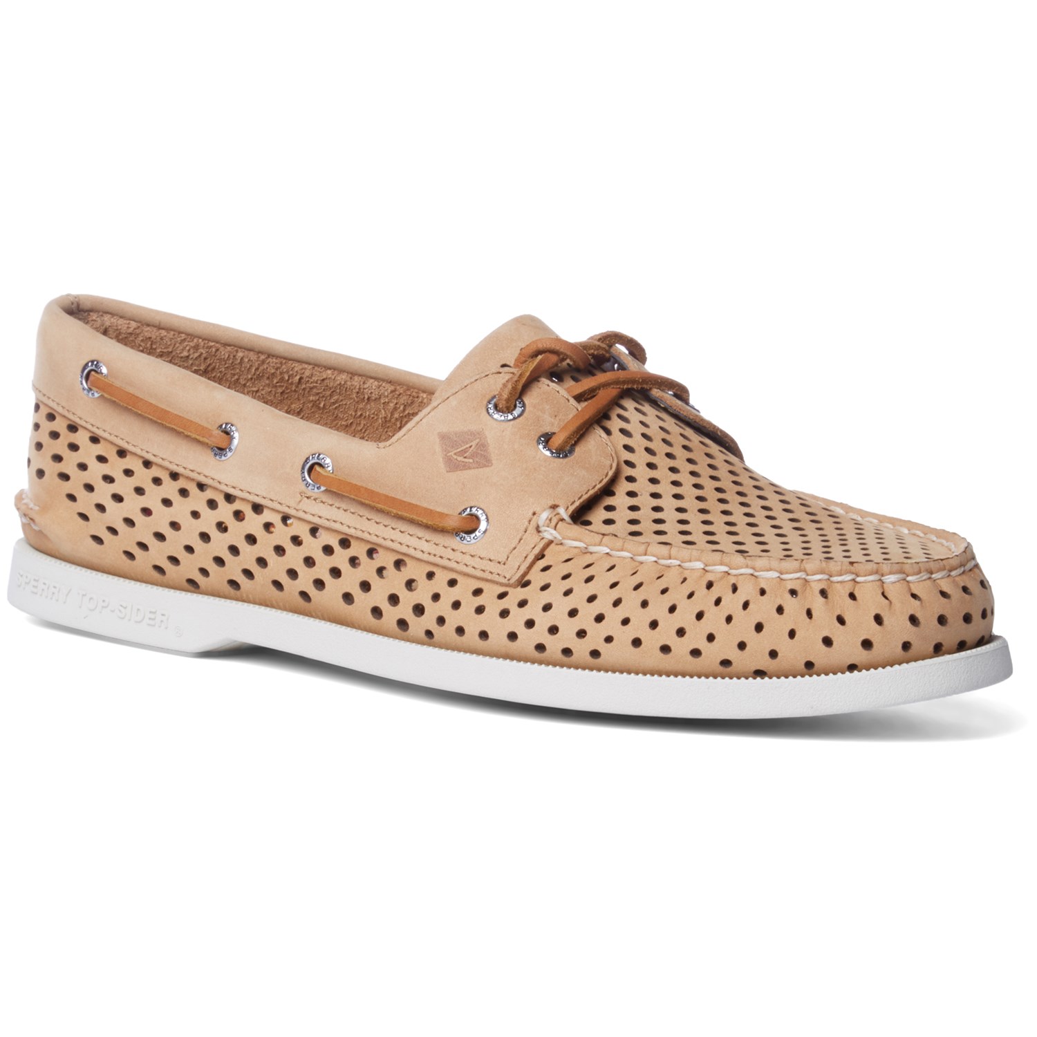 Sperry perforated store boat shoe mens