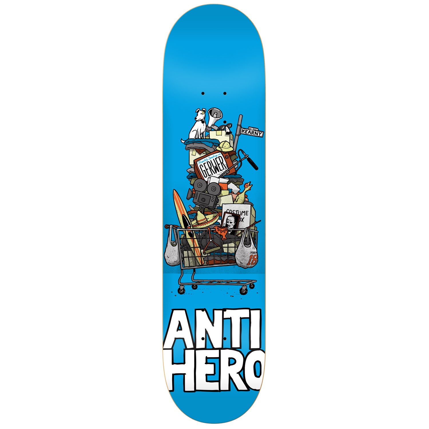 Anti Hero Gerwer Hoarder Hero 8.28 Skateboard Deck | evo