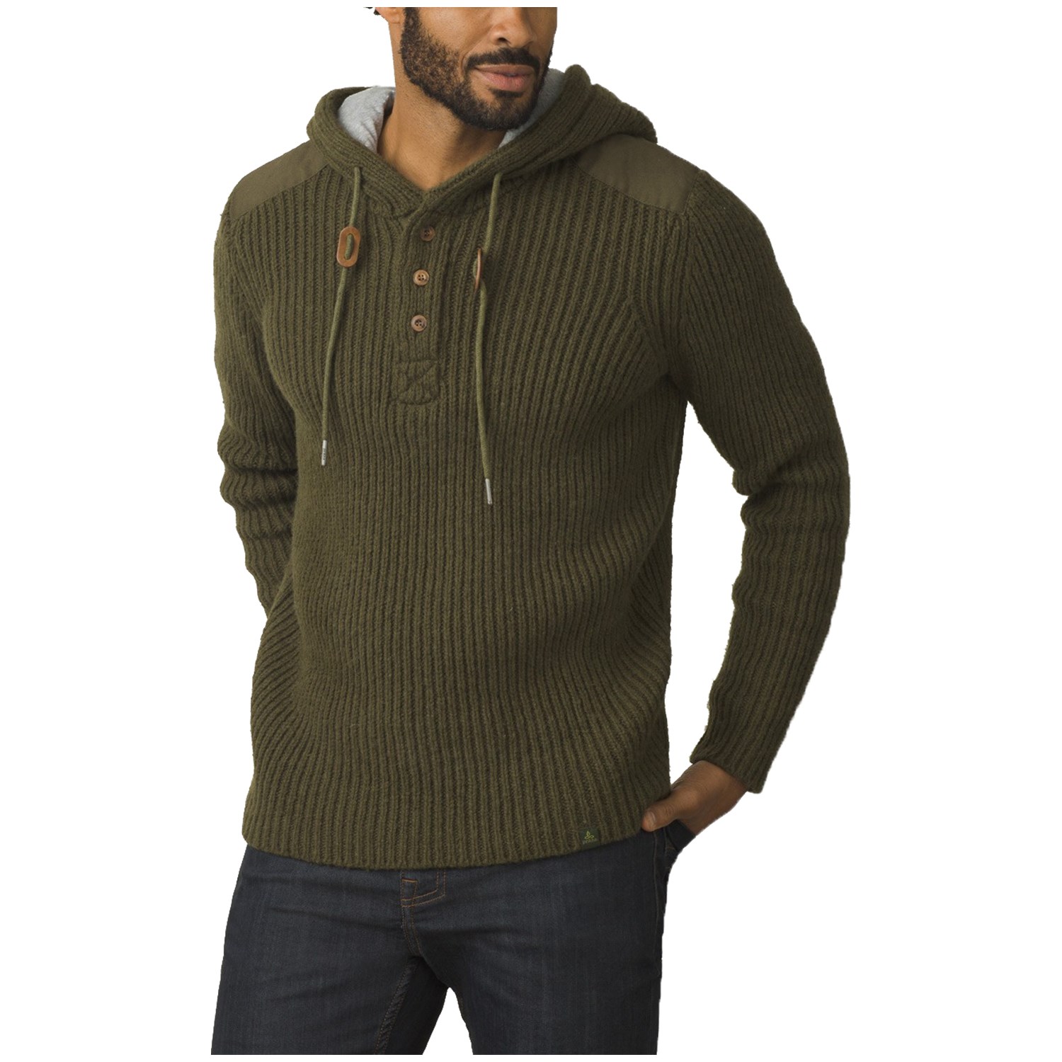 Prana Hooded Henley Sweater | evo