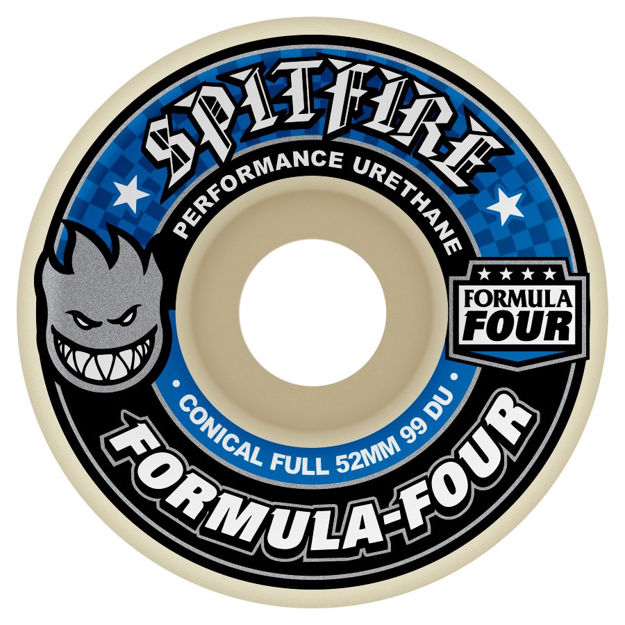 Set of 4 Spitfire Formula Four Classic Skateboard Wheels