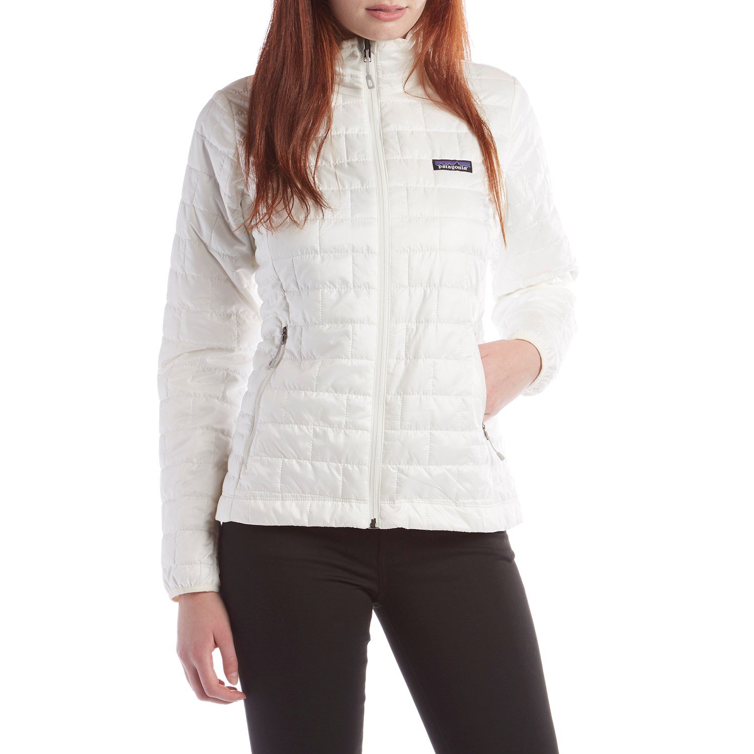 patagonia nano puff birch white