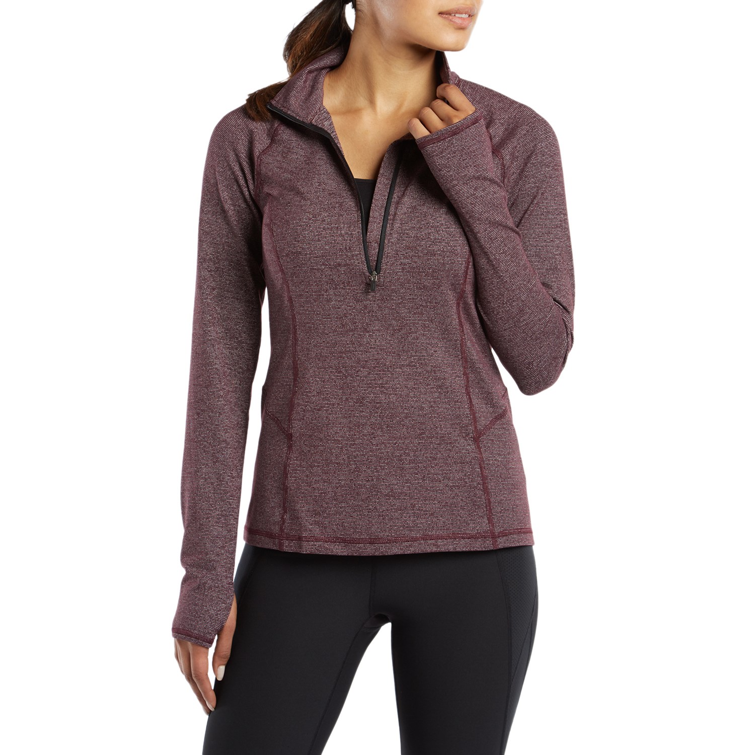 ladies half zip pullover