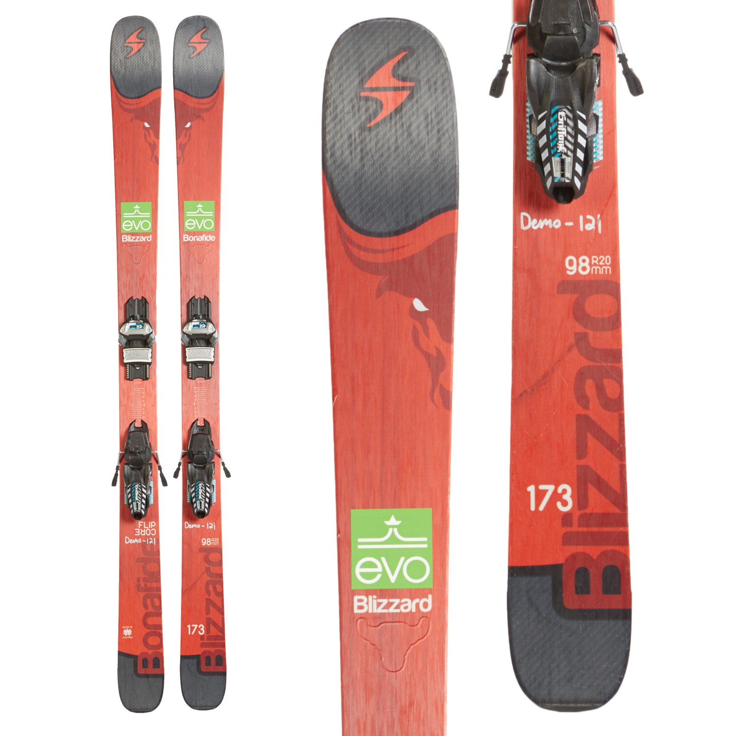 Blizzard Bonafide Skis + Griffon Demo Ski Bindings 2016 - Used | evo