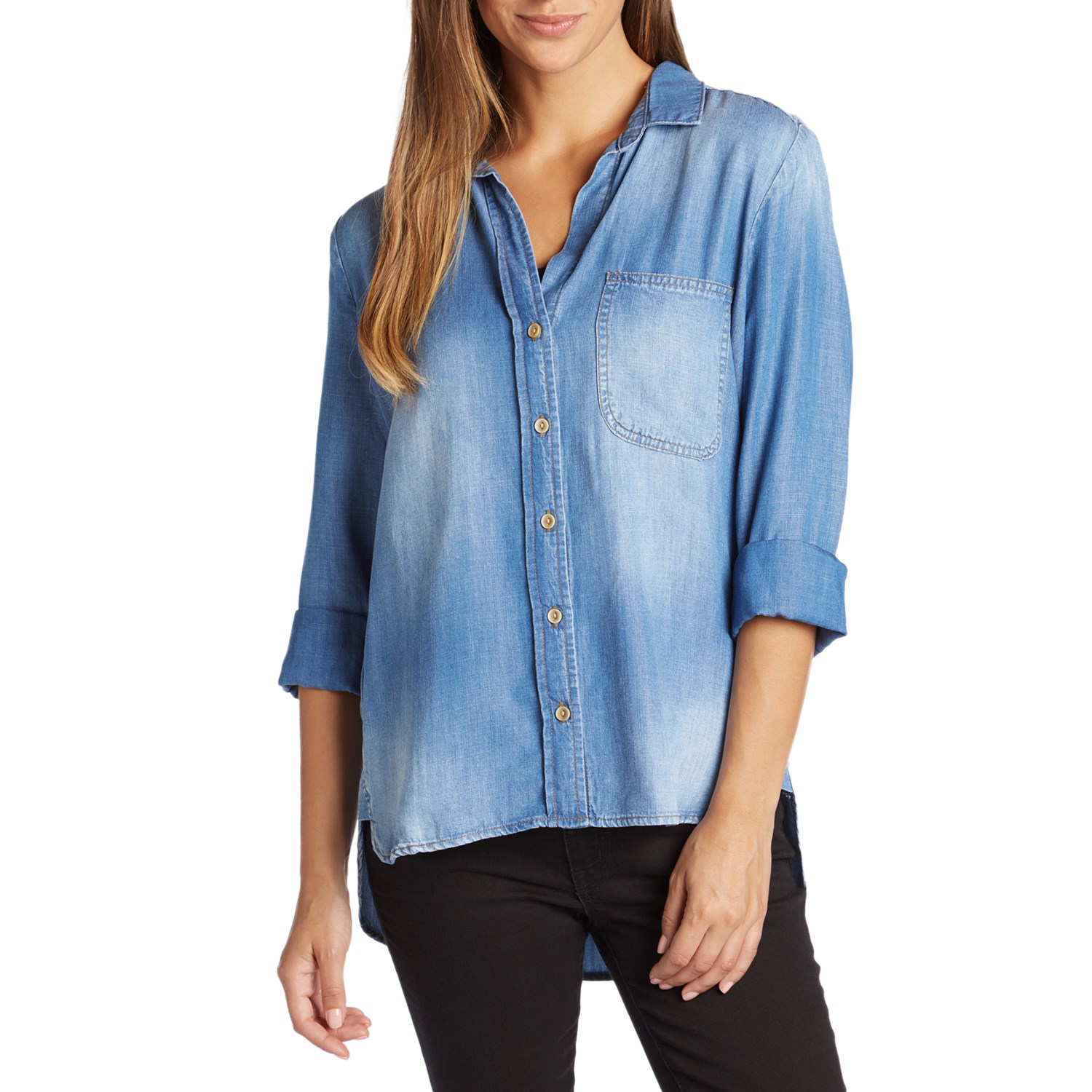 Bella Dahl Shirt Tail Button Down Shirt Women s evo