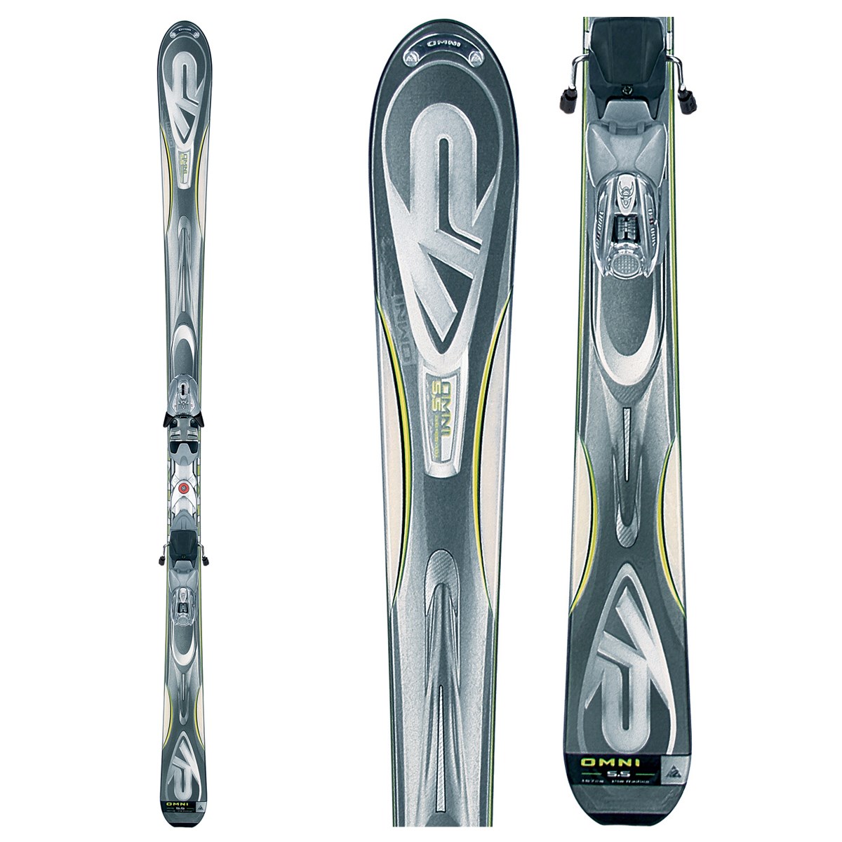 K2 Omni Sport Flat Skis 124 cm Used 