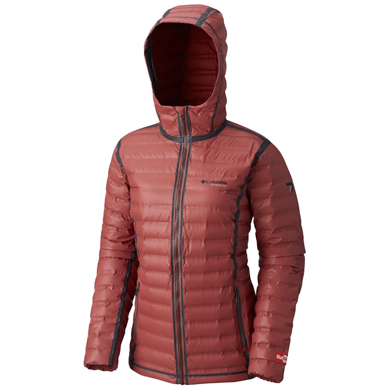 outdry ex gold down hooded jacket