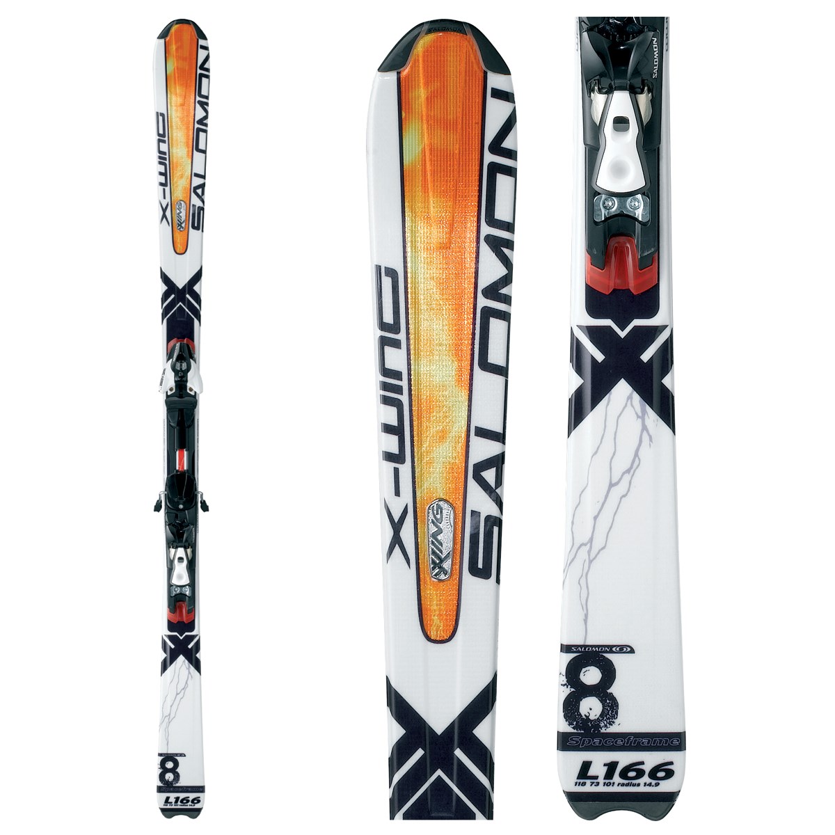 Salomon X Wing 8 Skis Salomon S711 Bindings 2008 evo