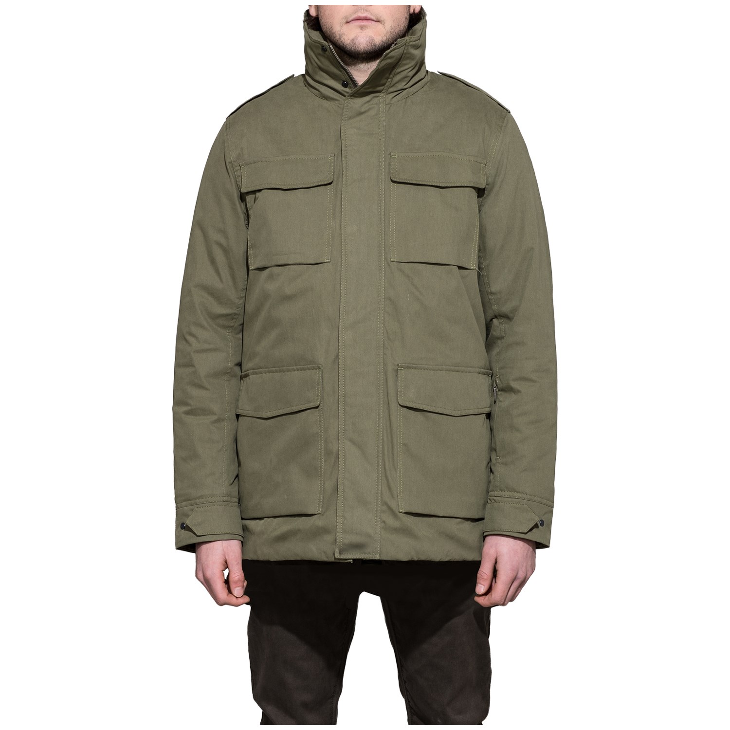 NWT MENS BARO THE RADAR JACKET $400 loden green stow away hood | eBay