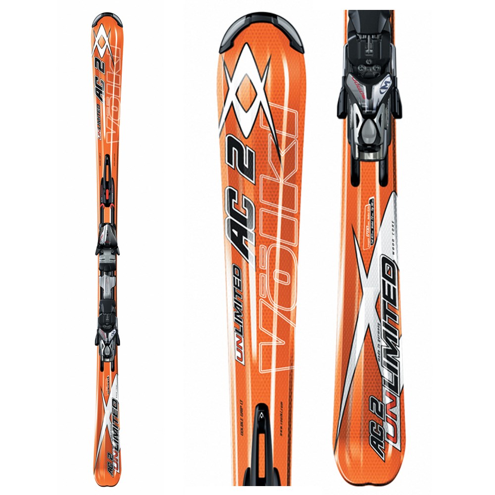 板 Volkl - Volkl UNLIMITED AC Volkl Unlimited AC Junior Jr Kids Skis 130 Cm W/ Marker 4.5