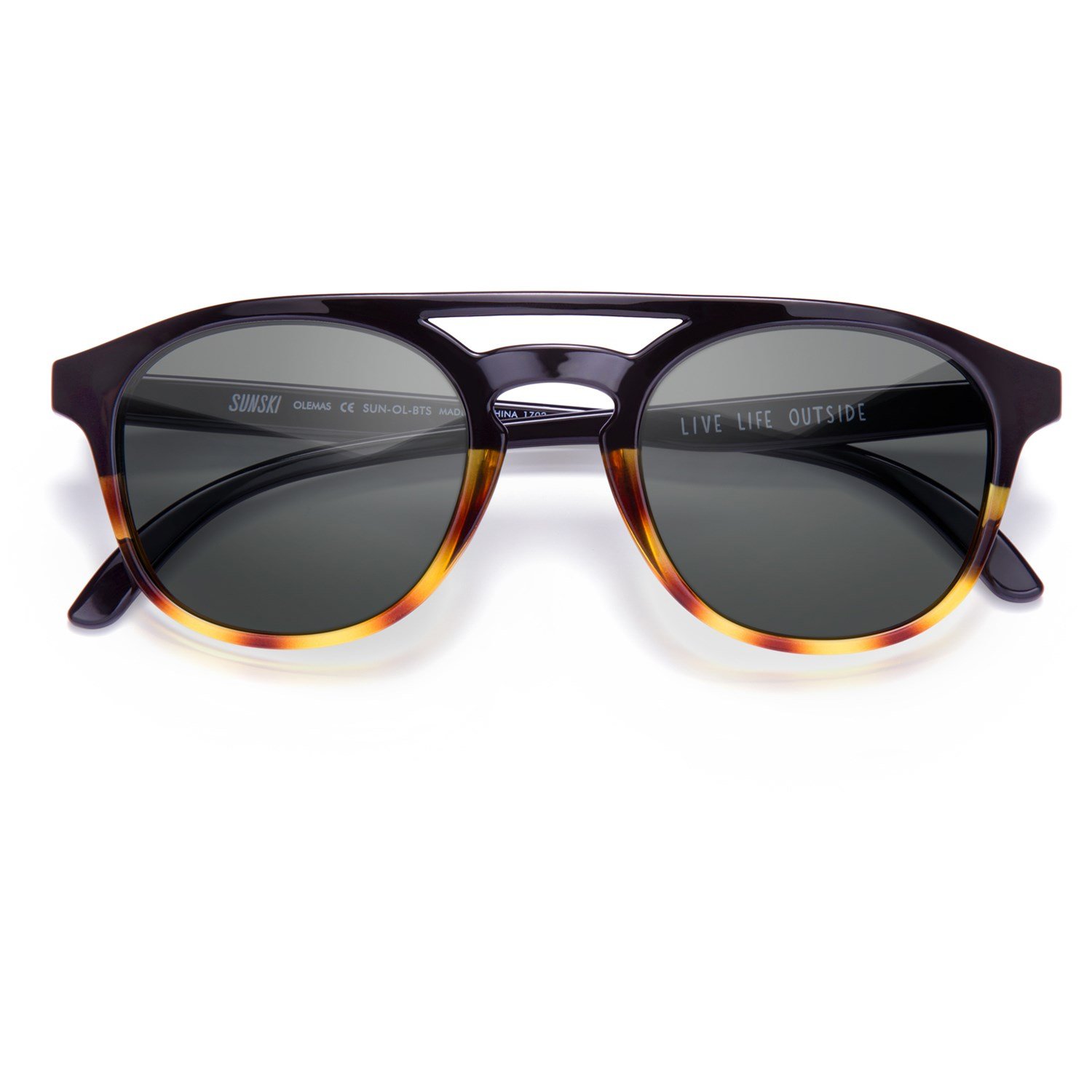 olema plastic round sunglasses