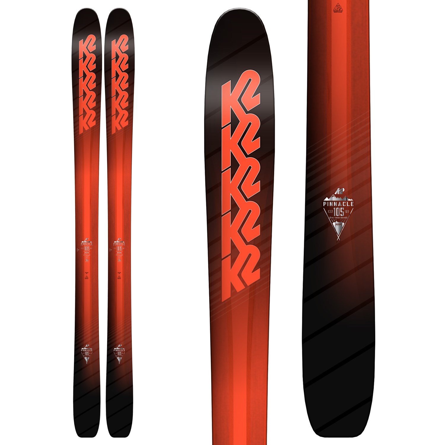 K2 Pinnacle 105 Skis 2018 | evo