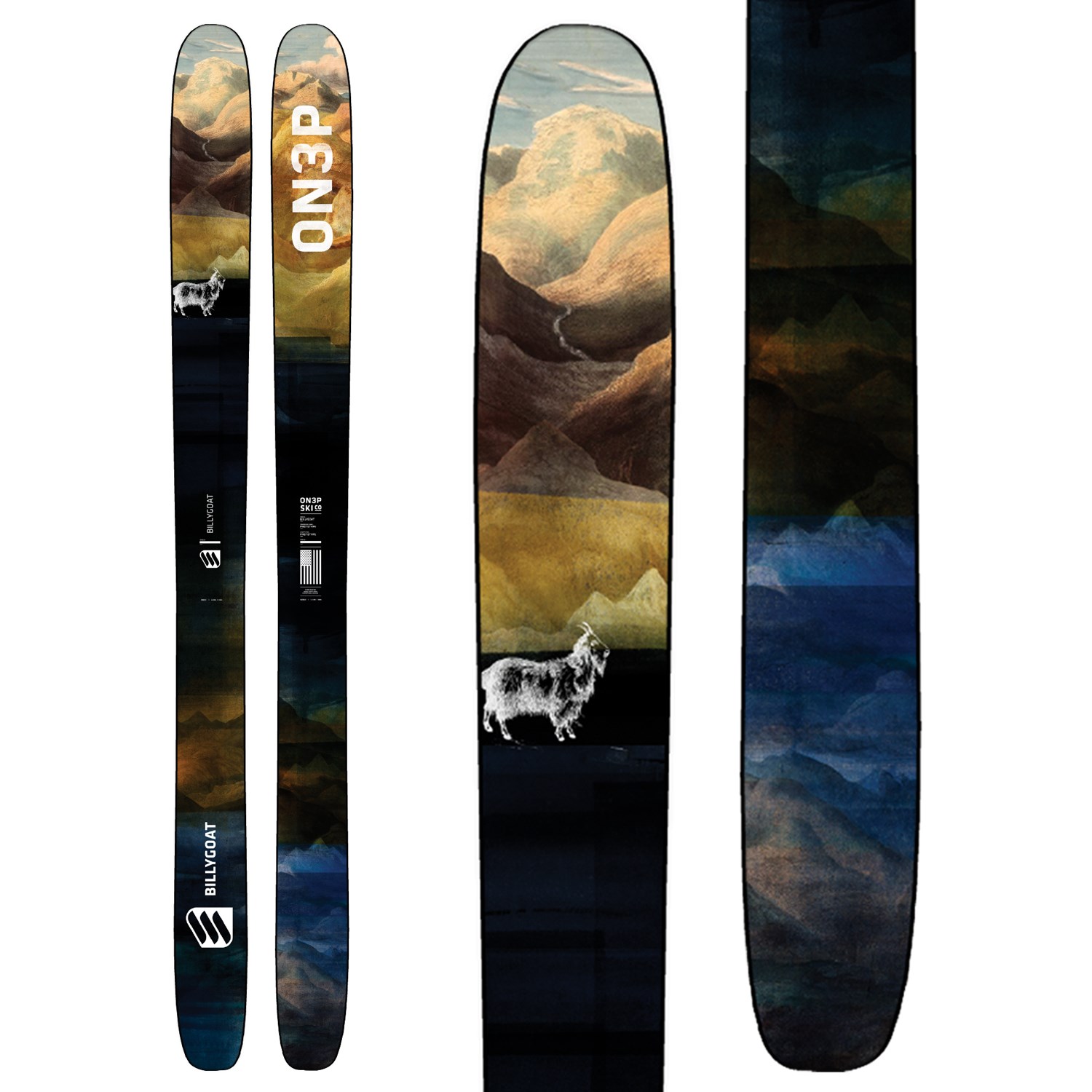 極美品定価総額約16万ON3P Billy Goat Skis パウダースキー - スキー