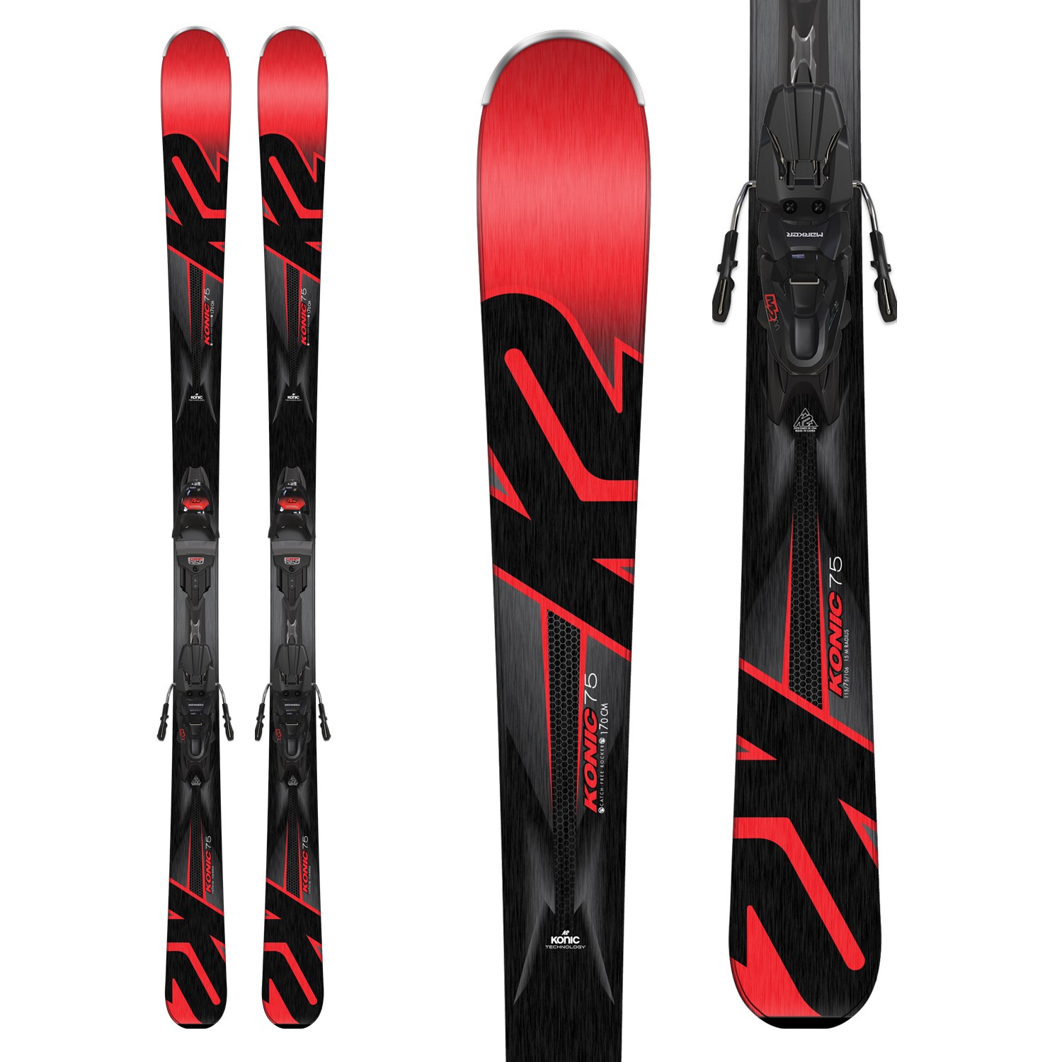 K2 Konic 75 Skis + M2 10 Bindings 2018 | evo Canada