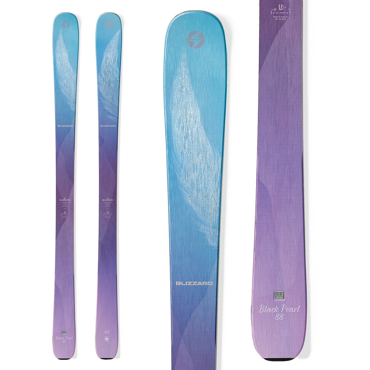 159cm Without Bindings / Flat Blizzard 2020 Black Pearl 88 Skis NEW ! 
