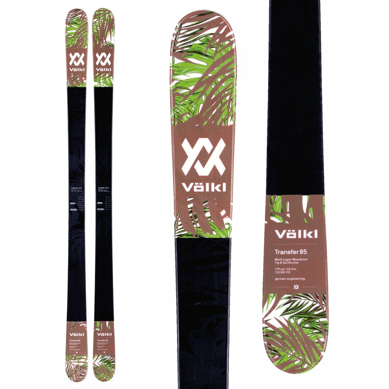 Details about   2018 Volkl Transfer W 128cm JR Skis 