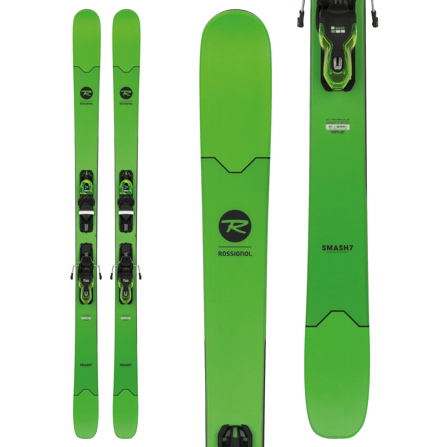rossignol green skis