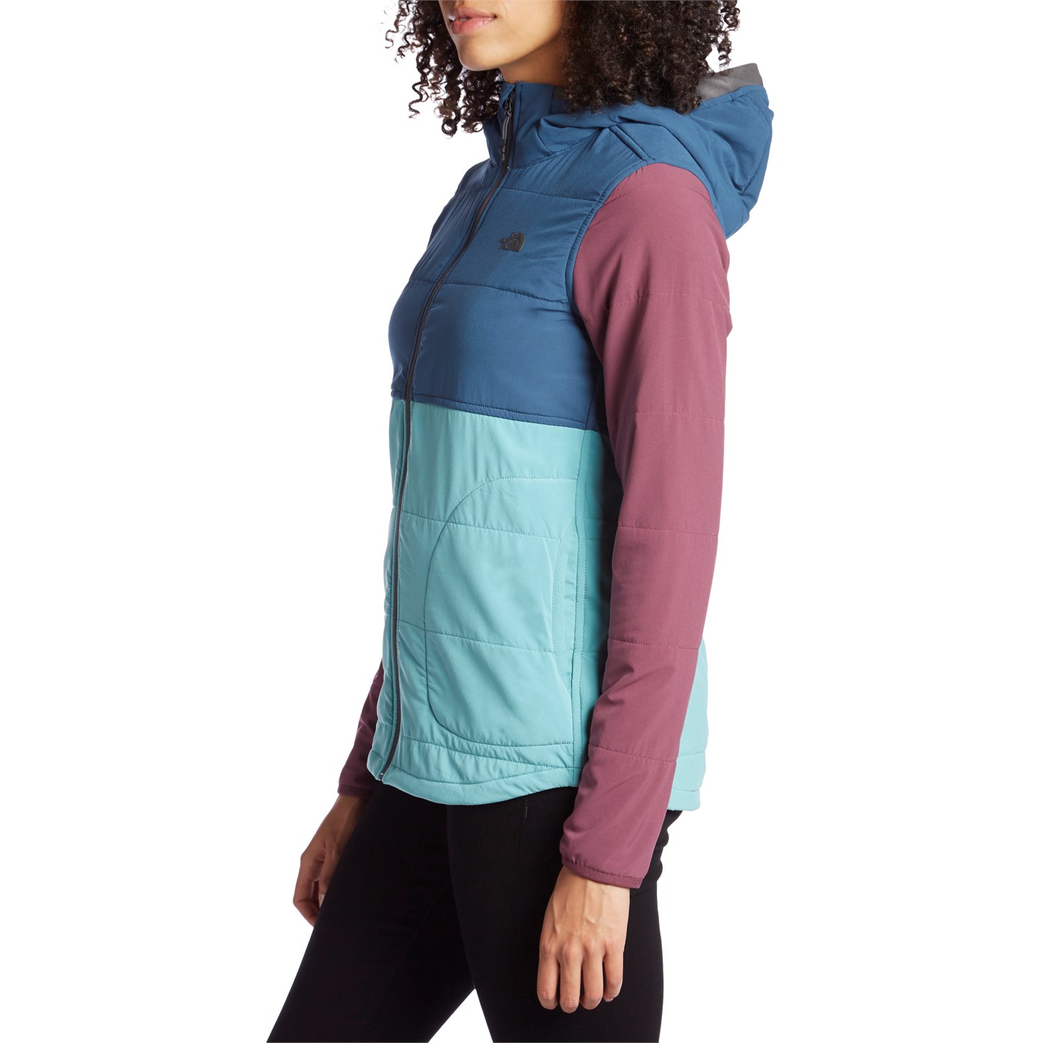 the north face women's mountain sweatshirt collarless full zip jacket