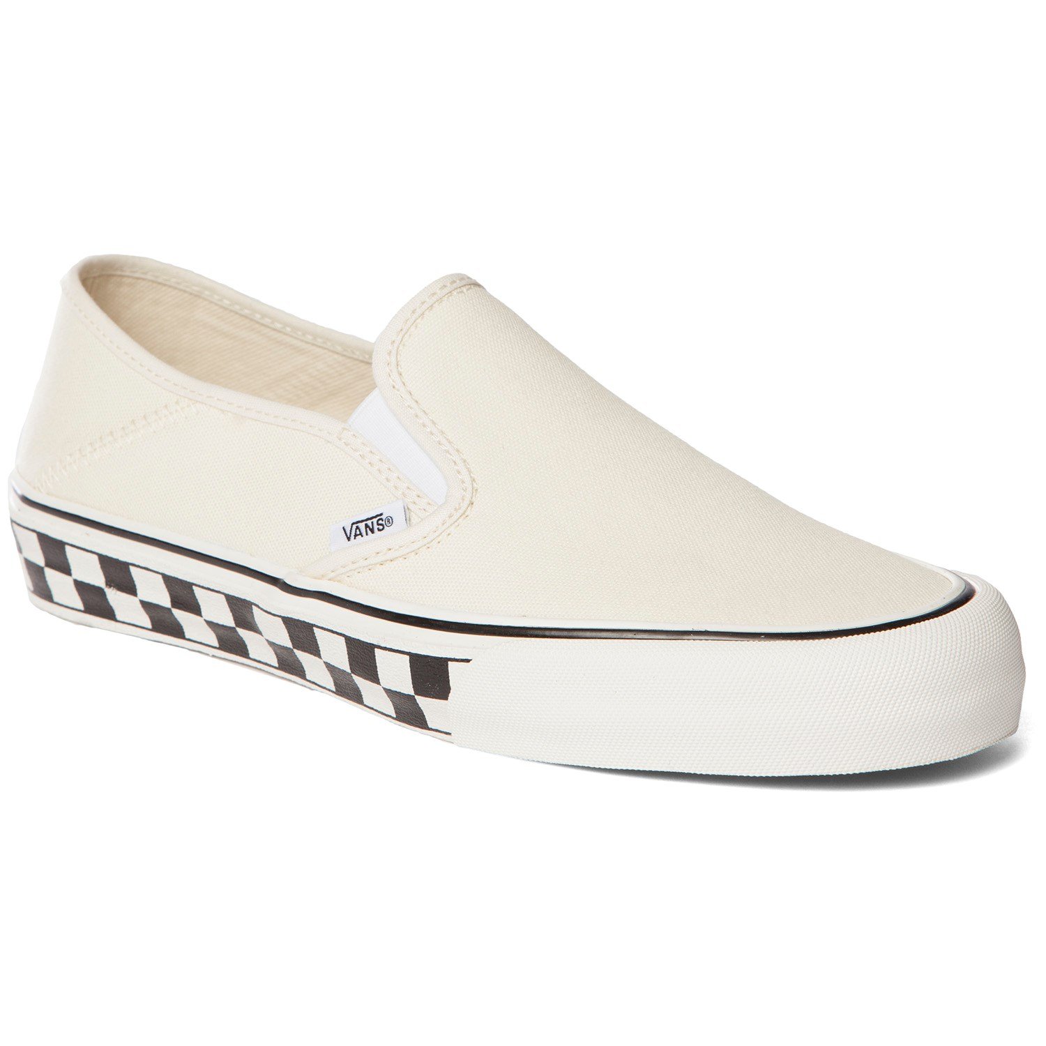 vans slip on beige