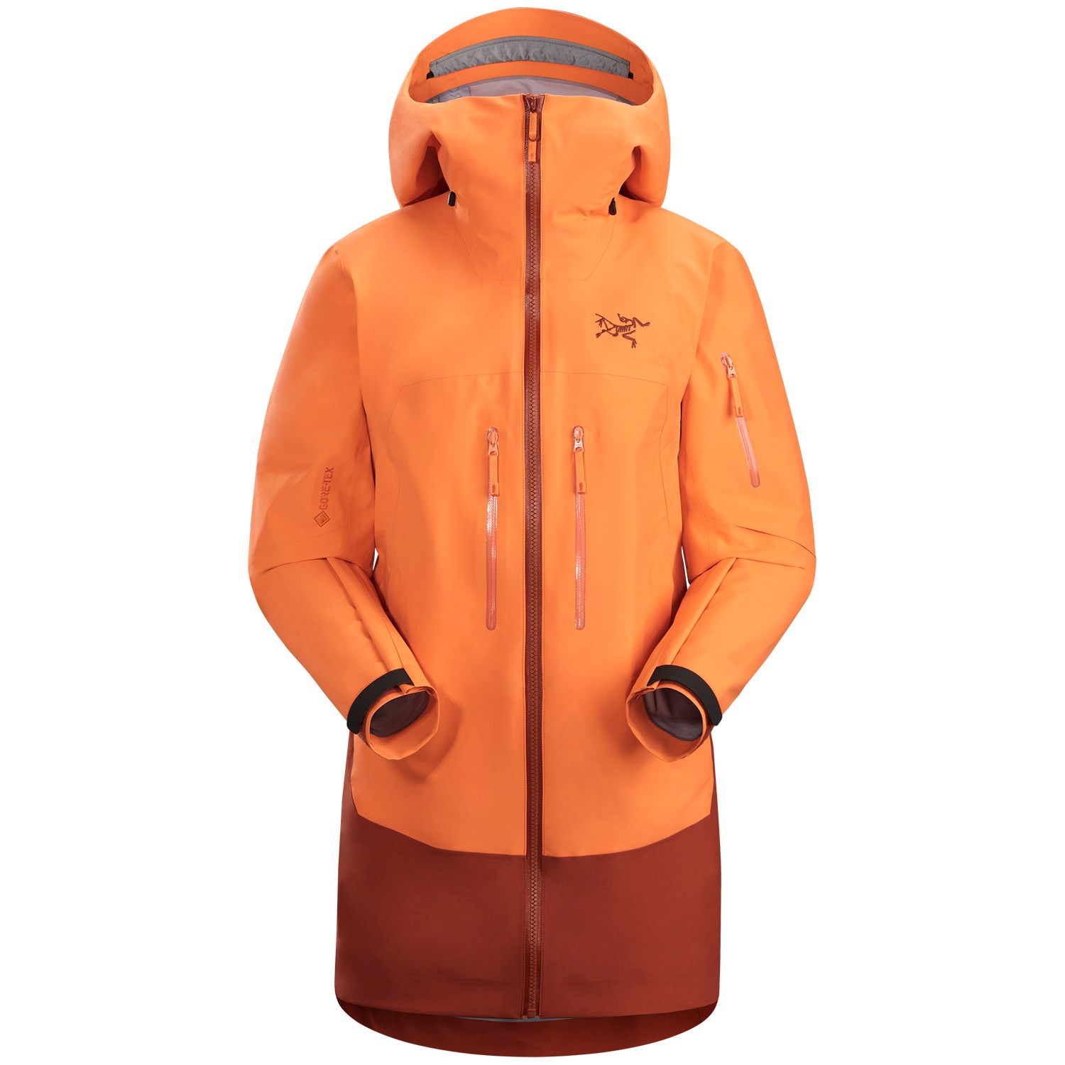 orange arcteryx jacket