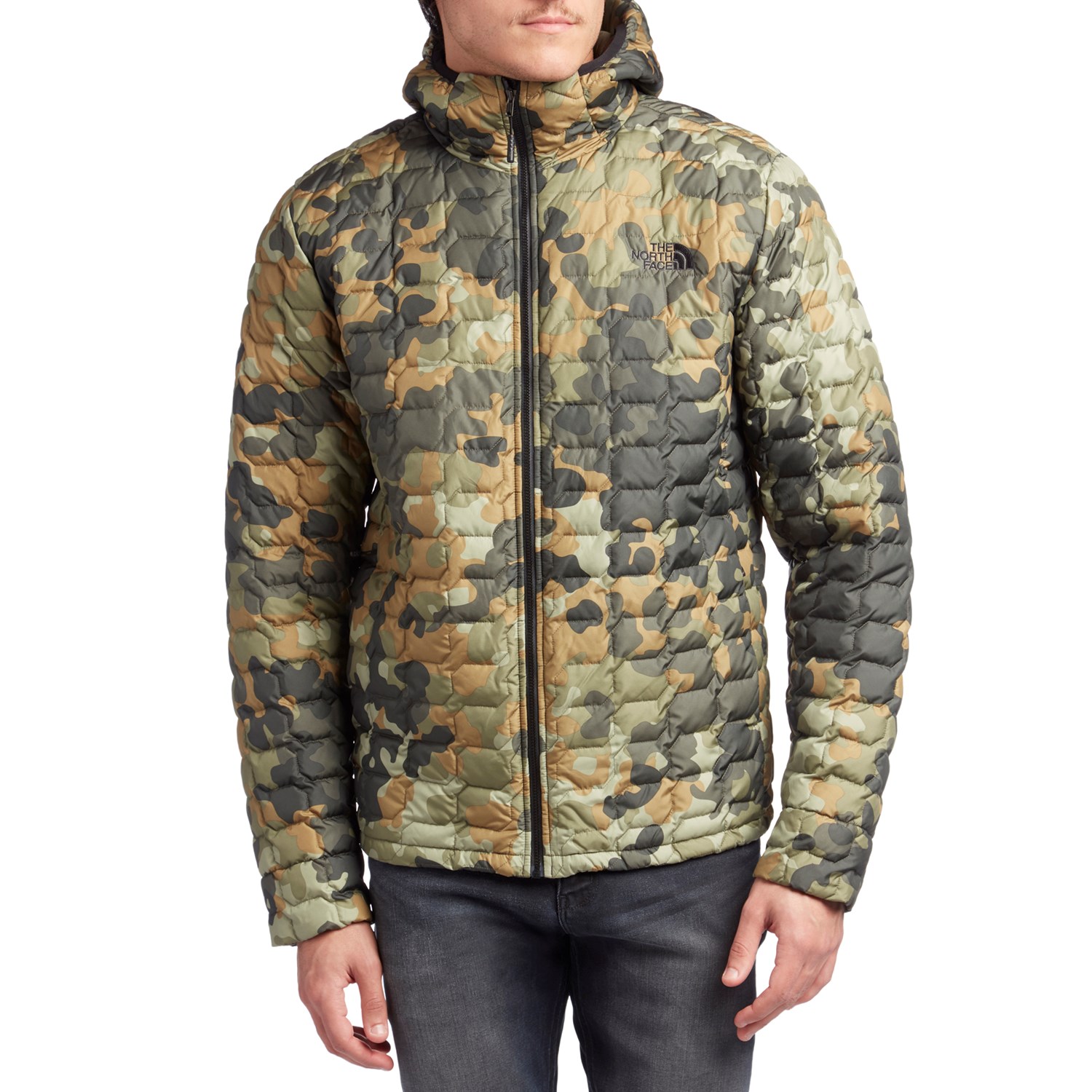 north face thermoball hoodie camo