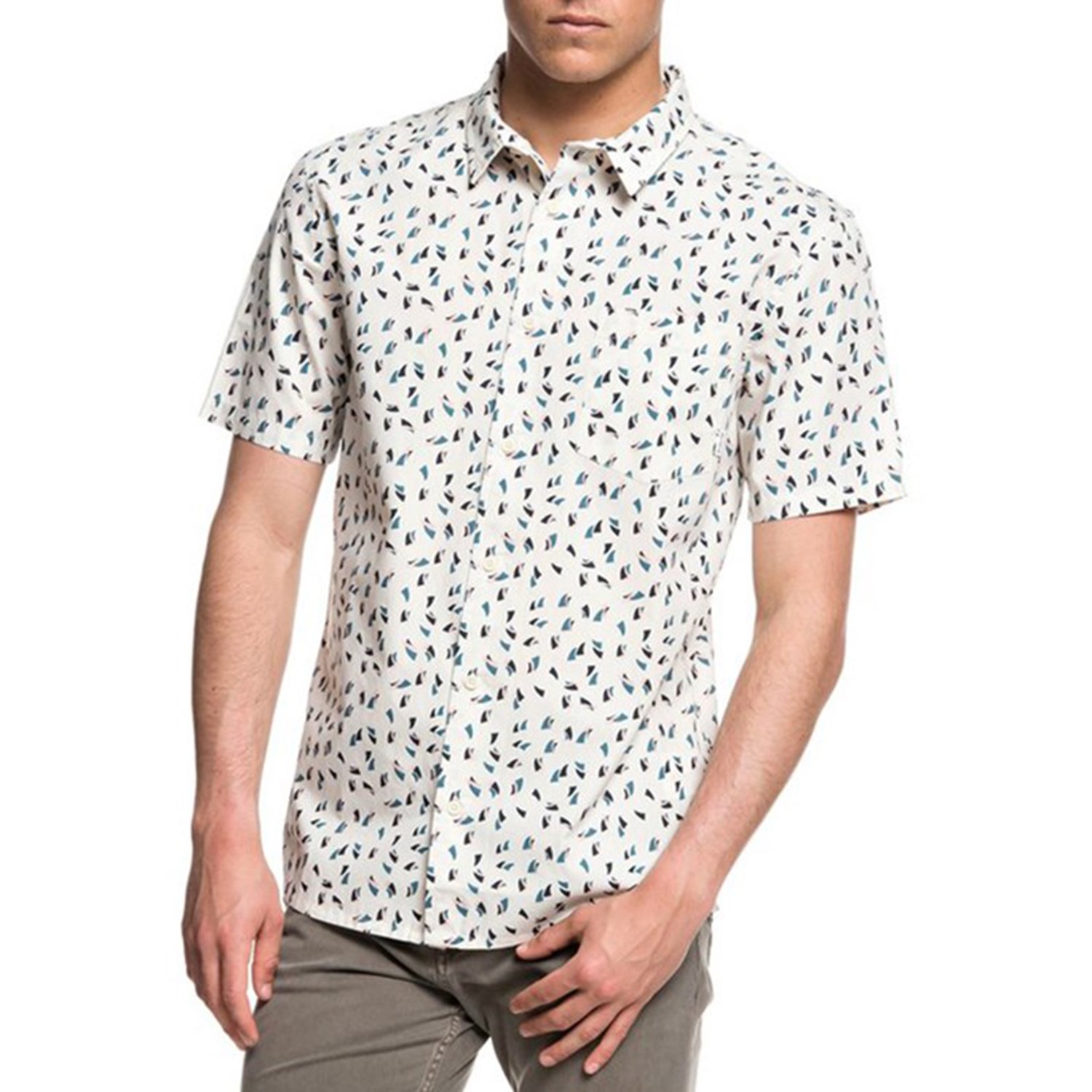 QUIKSILVER Mens Akan Waters Button Down Shirt