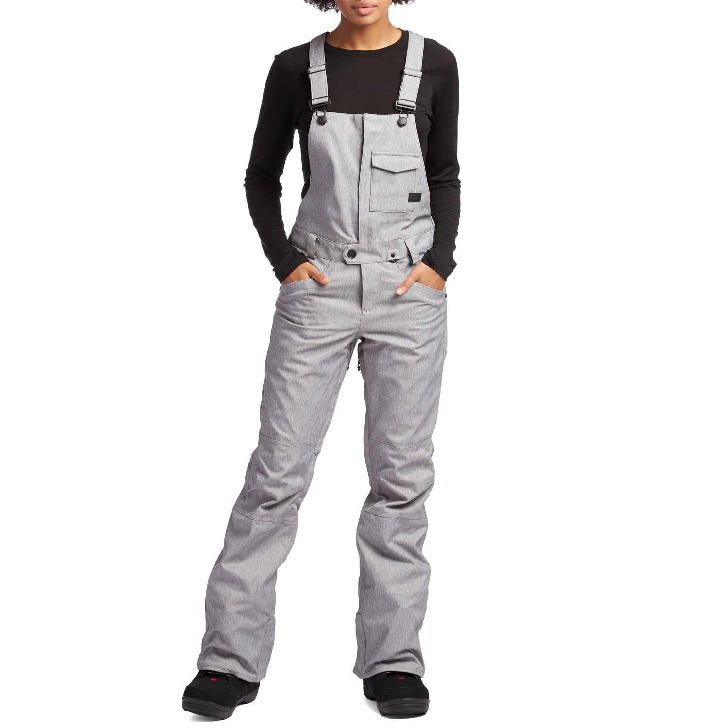 women in bib overalls