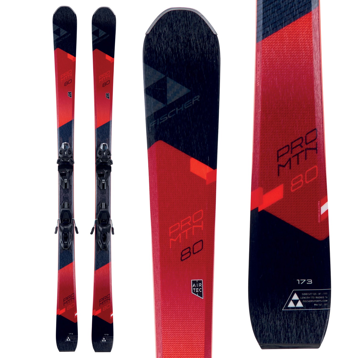 Fischer Pro MTN 80 Skis + MBS 11 Powerrail Bindings 2018 - Used | evo