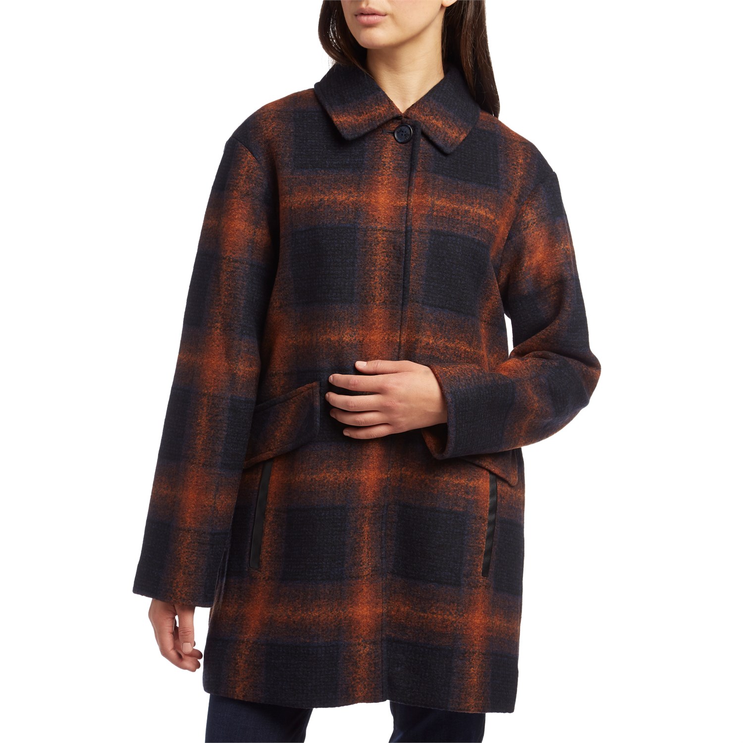 Pendleton Outerwear womens Mercer Island Fireside Wool Fleece Barn Coat 