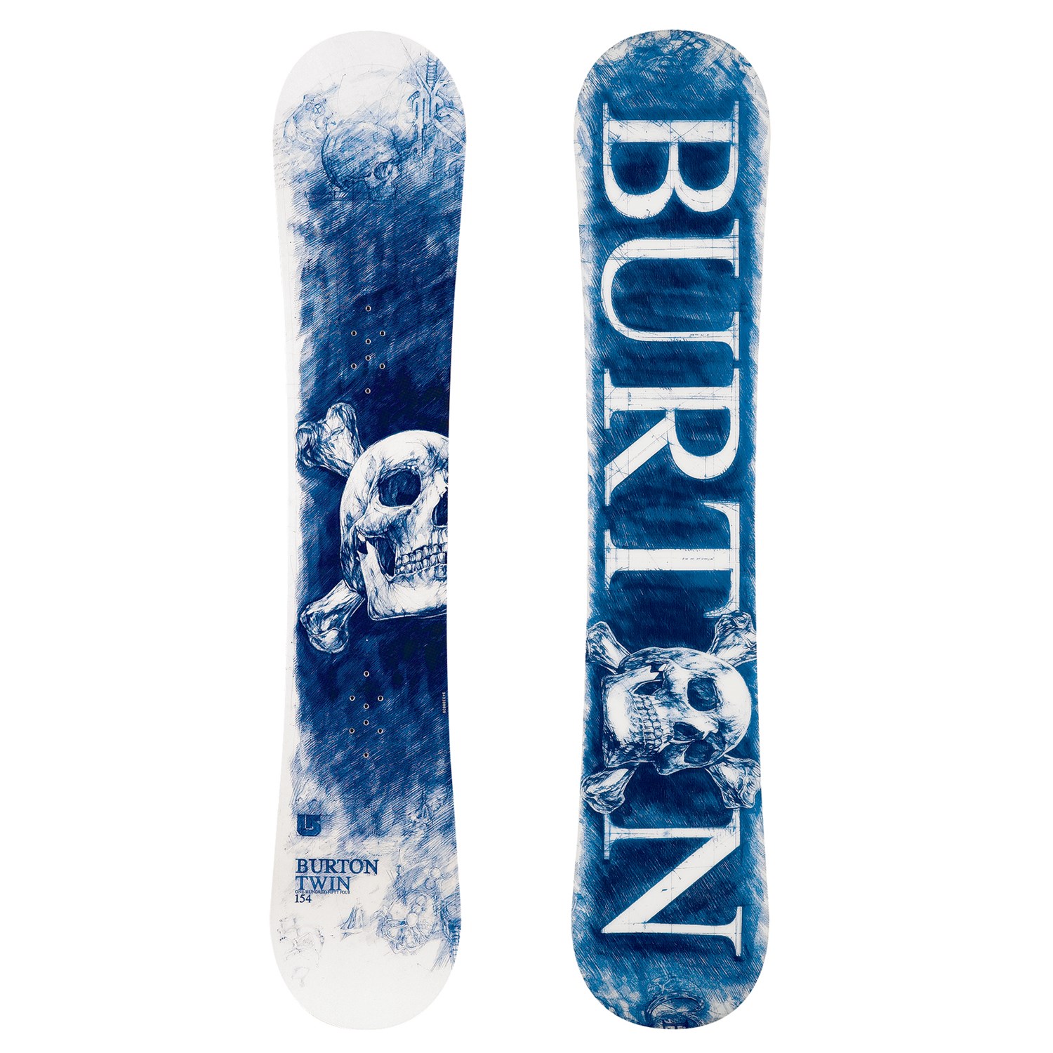 Behoefte aan Caroline Schilderen Burton Twin Snowboard (Blue) 2008 | evo