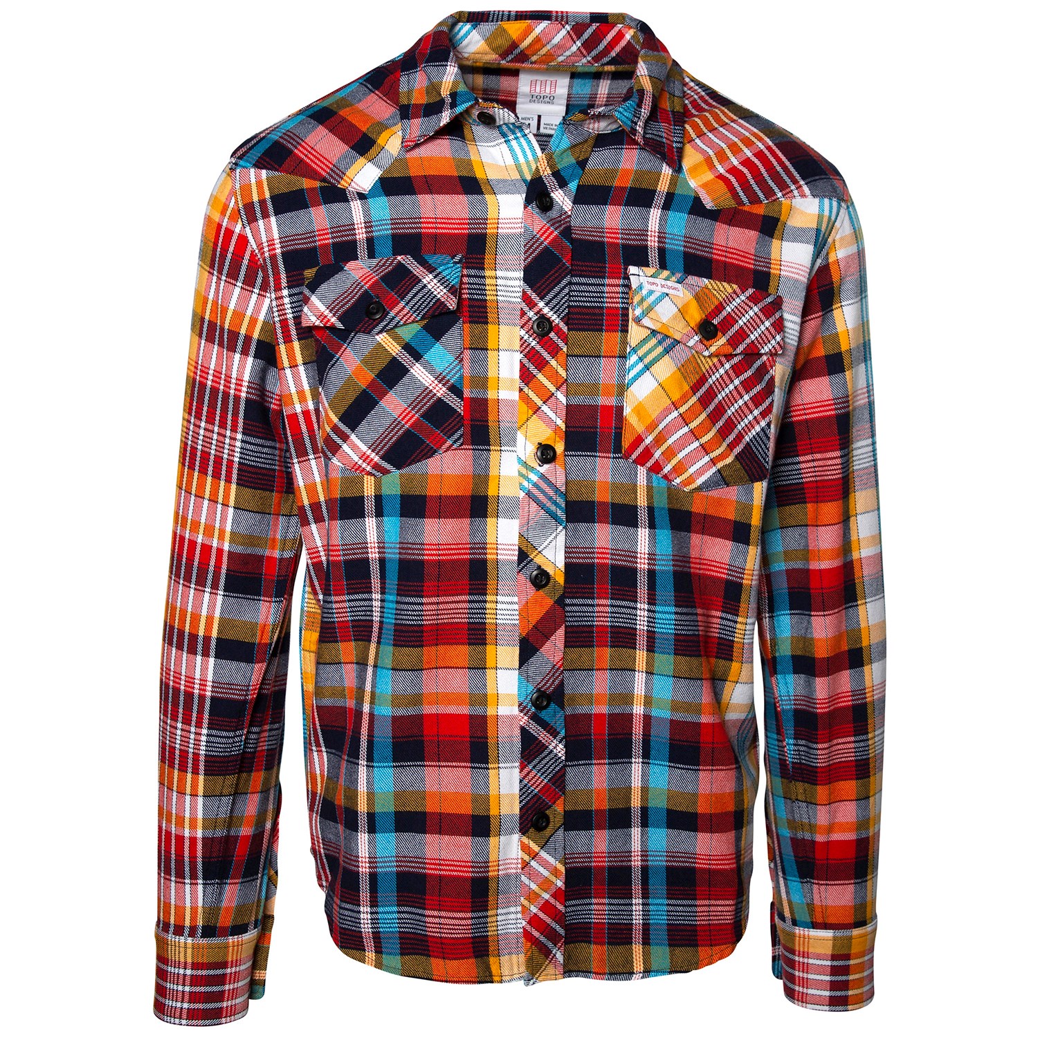 Topo Designs Mountain Shirt Plaid Red Multi / S