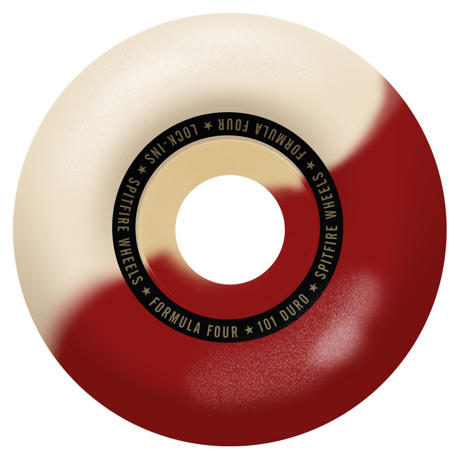 Spitfire Formula Four 101d Lock-Ins 50/50 Swirl Skateboard Wheels