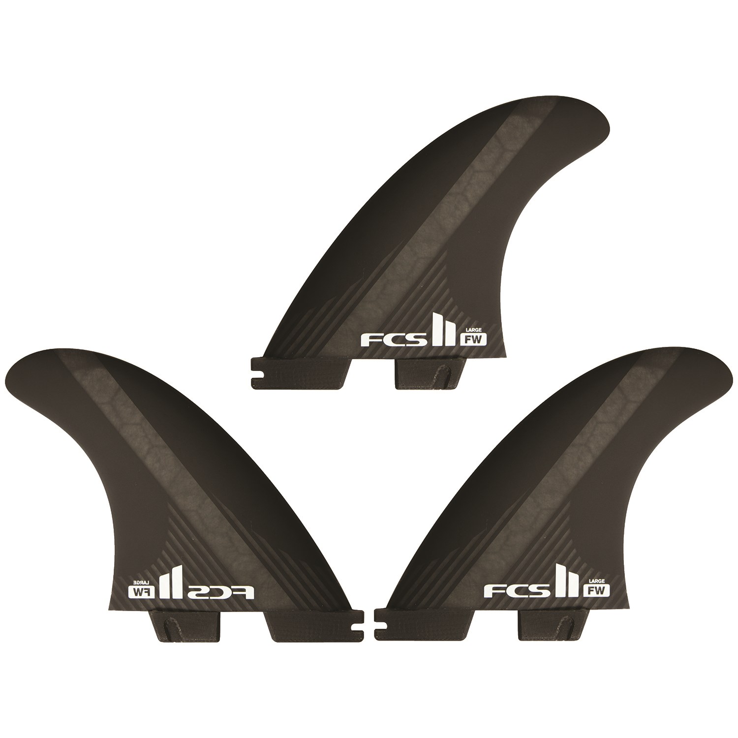 FCS II FW PC Carbon Large Tri Fin Set | evo Canada