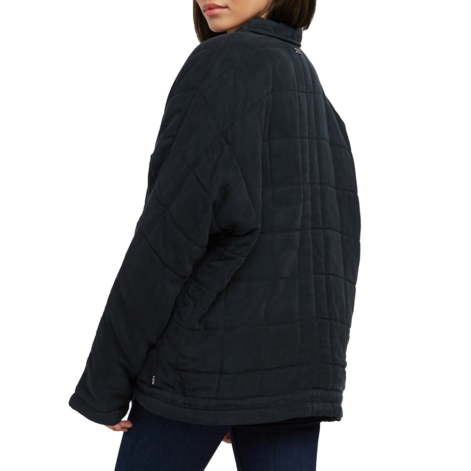 Rvca Carton Quilted Jacket BLACK retailer Womens Jacket