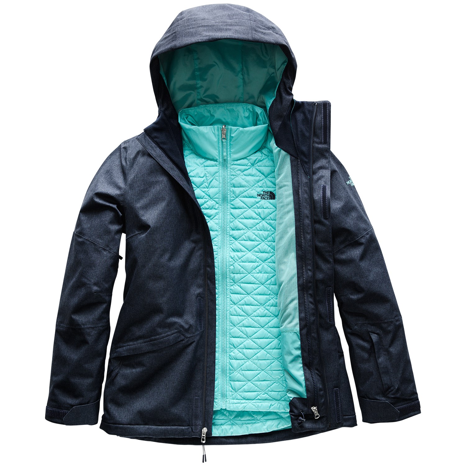north face three in one jacket women's