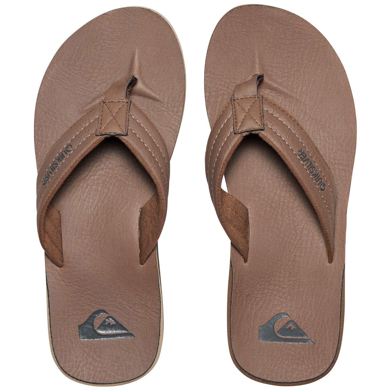 quiksilver carver nubuck flip flops