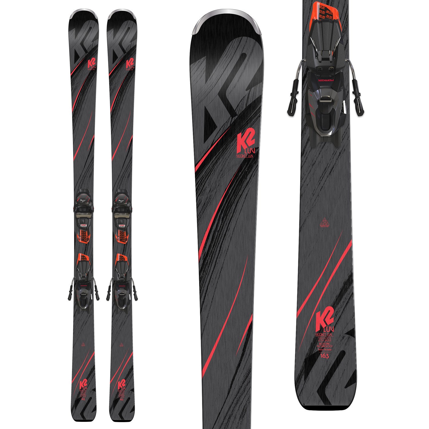 2019 K2 Secret Luv ladies skis NEW! with system bindings 