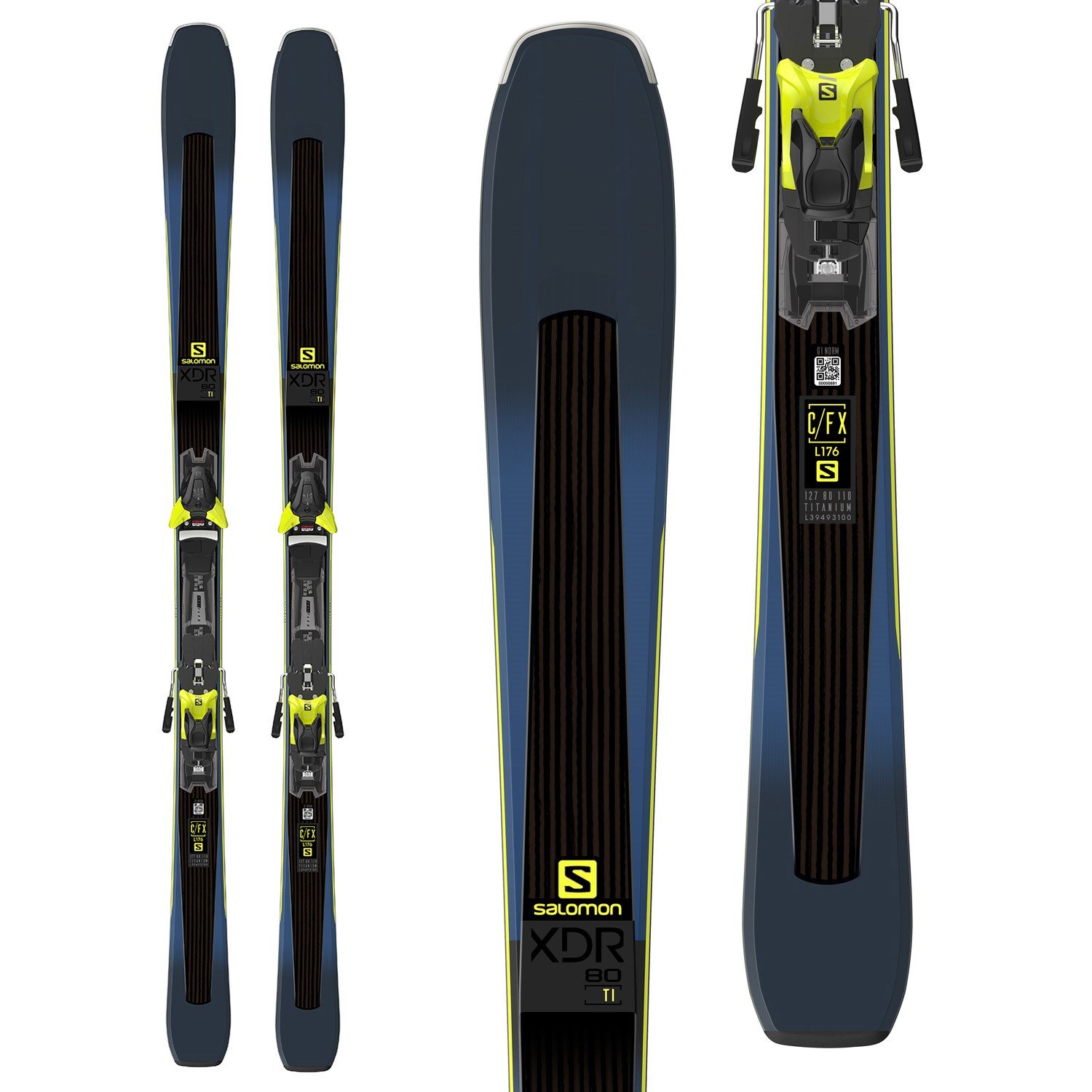 Salomon XDR 80 Ti Skis + Walk Bindings 2019