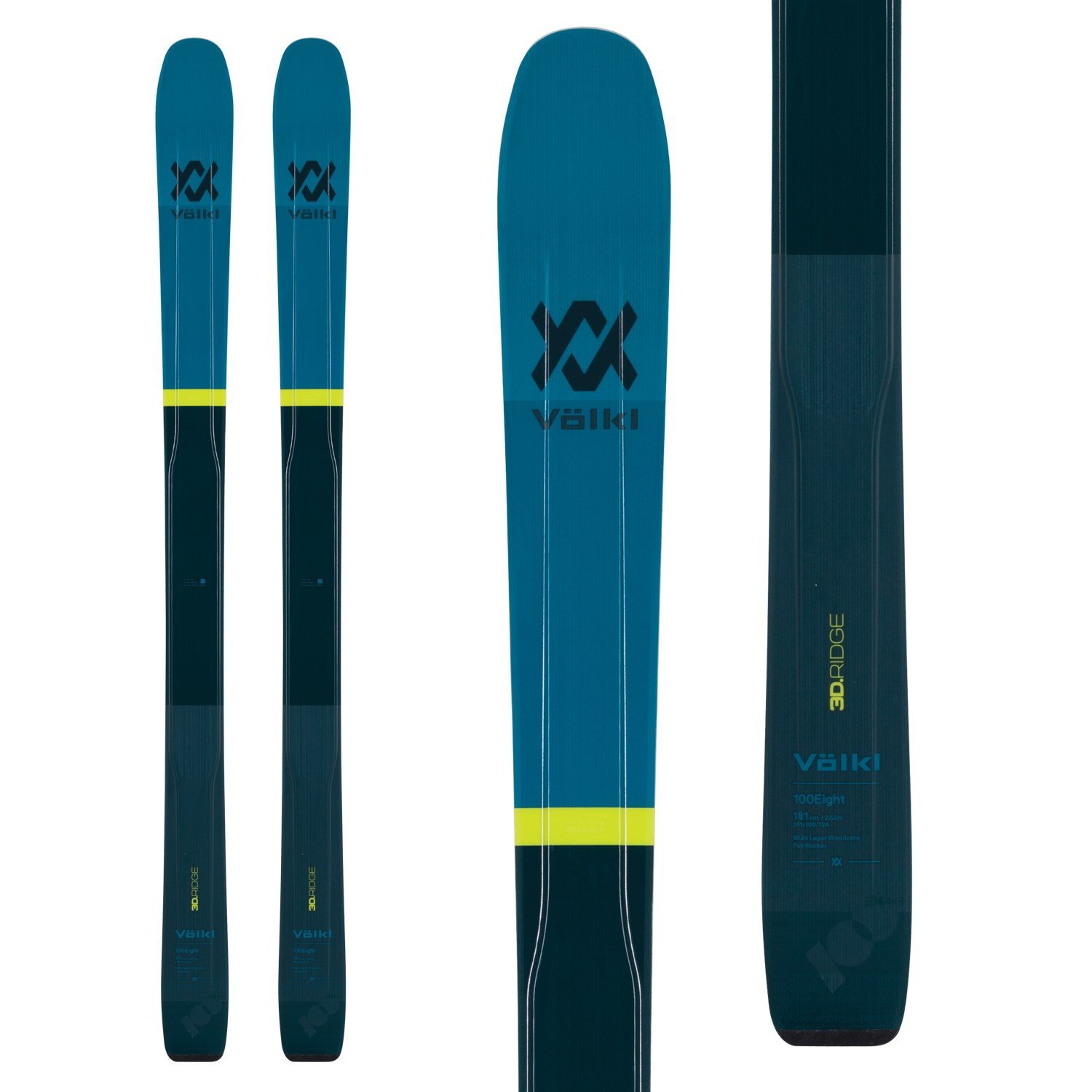 Völkl 100Eight Skis 2020 | evo