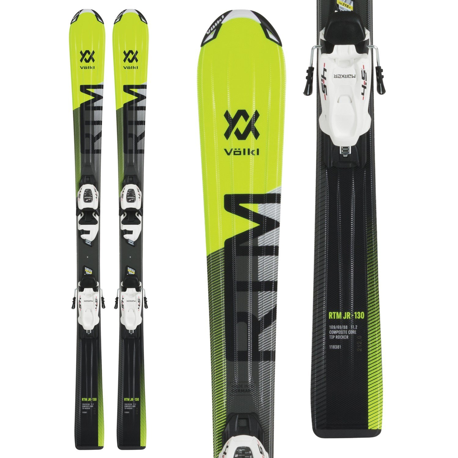 Völkl RTM Jr Skis + 7.0 vMotion Jr Bindings - Kids' 2019 | evo