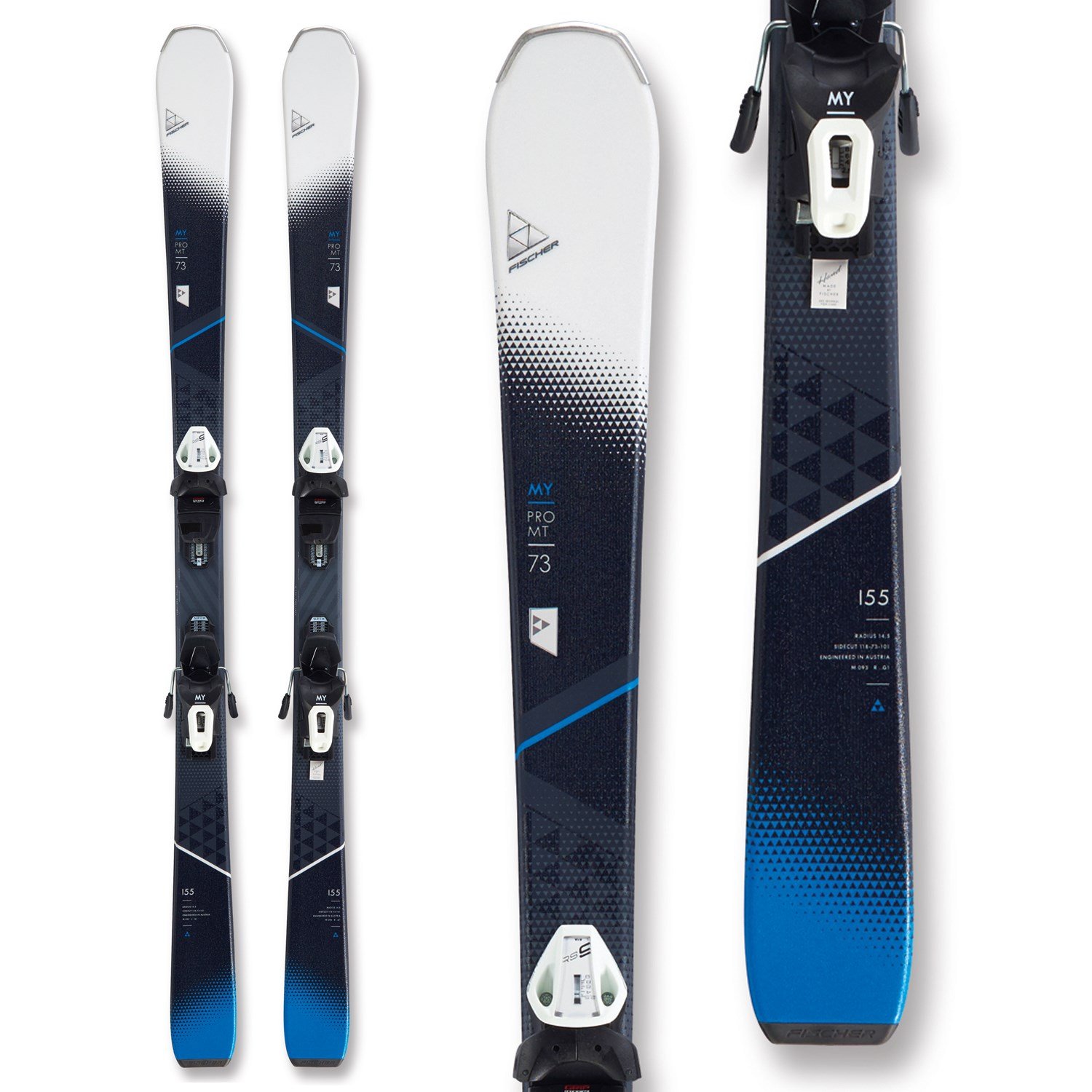 150 cm RS 10 Bindings Men's 2019 RS 10 Bindings Fischer Pro MT 73 Skis 