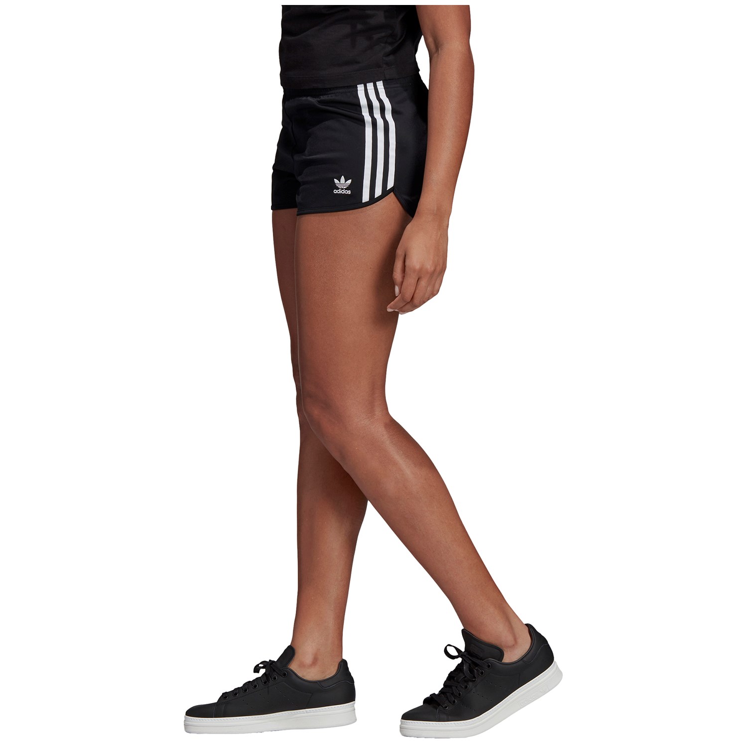 adidas 3 stripes shorts womens