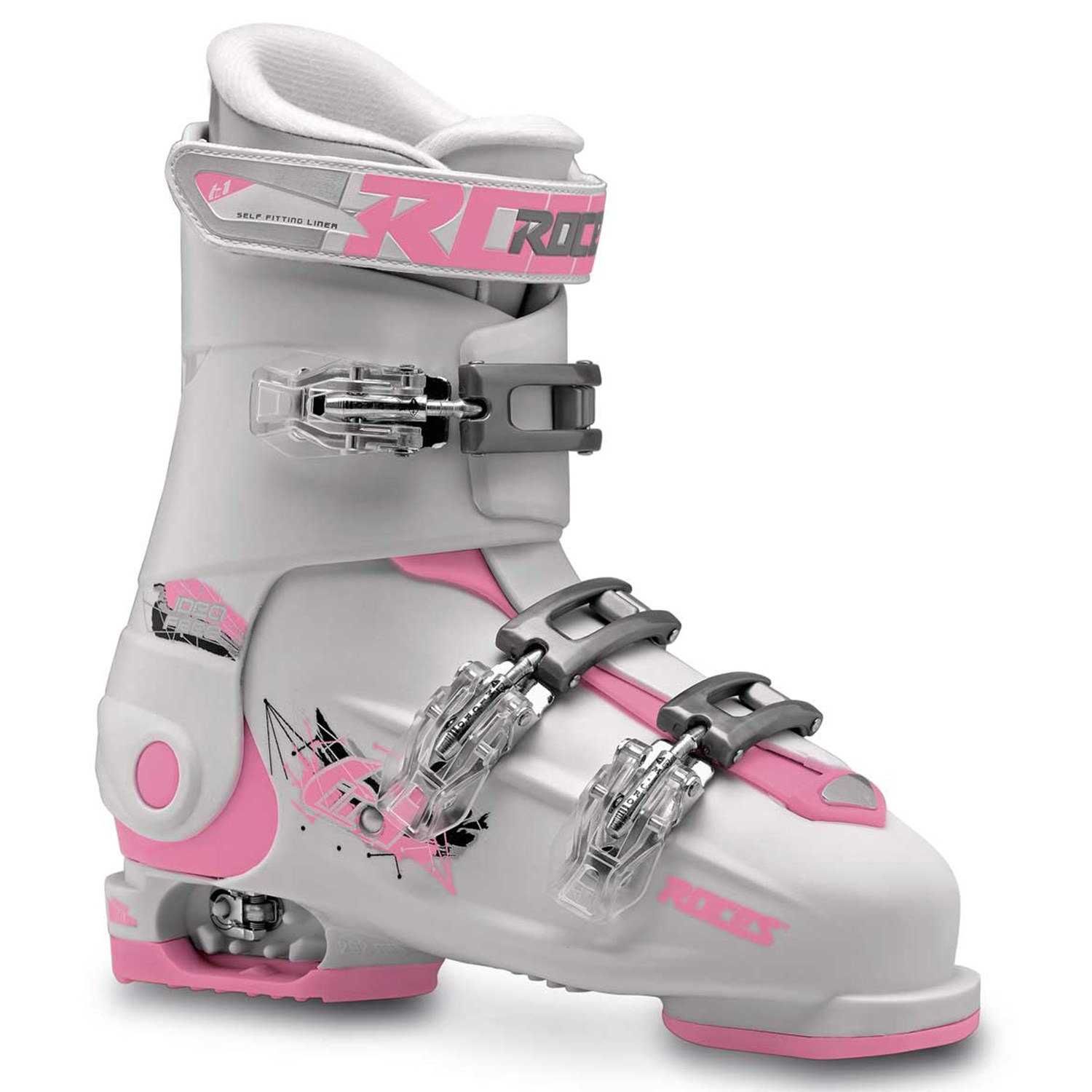 22-25/Deep Pink Roces Idea Free G Girls Ski Boots 